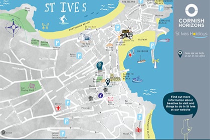 St Ives Map